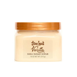Tree Hut Vanilla Shea Sugar Exfoliating & Hydrating Body Scrub, 18 oz